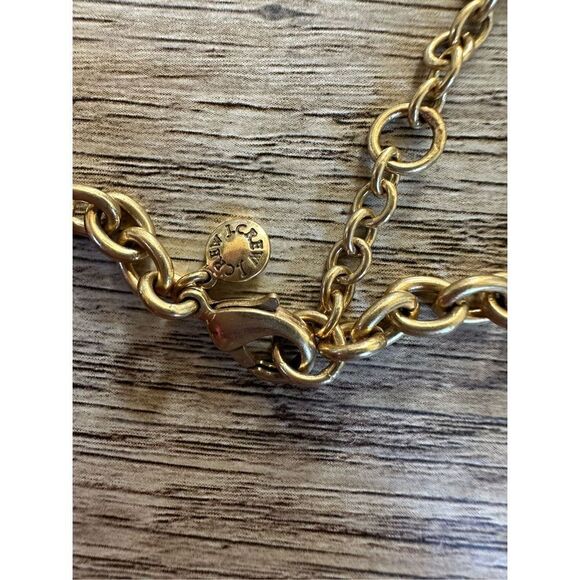 J. Crew Opalalite, Black & Spring Yellow Brass Bib Statement Necklace - Picture 3 of 4